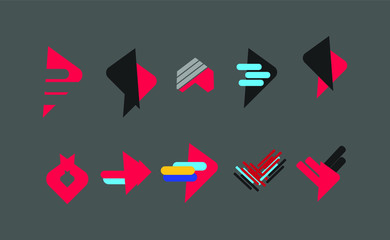 Vector symbol shape isolated 