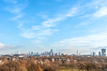 autumn landscape in the city