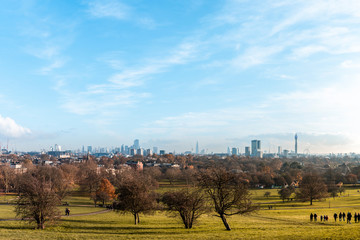 autumn landscape in the city
