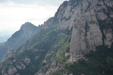 spain, environment, forest, journey, path, sacred, holy, catholicism, spirituality, religious, christian, aerial, monastery, adventure, catalonia, montserrat, geology, cliff, angel, barcelona, beautif