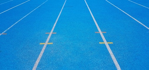 Athletics Running Track, blue running track