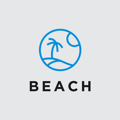 beach logo / beach icon