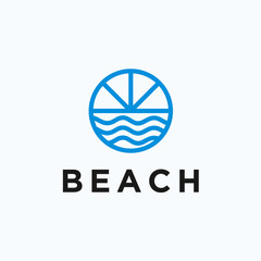 beach logo / beach icon
