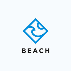 beach logo / beach icon