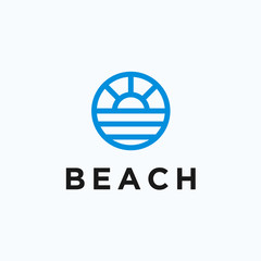 beach logo / beach icon