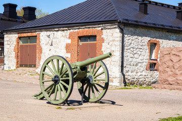 Obraz premium Old cannon in Lappeenranta Fortress, Finland