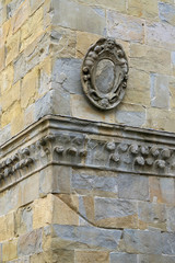 Architectural detail in the Old City of Bergamo, Italy, Europe
