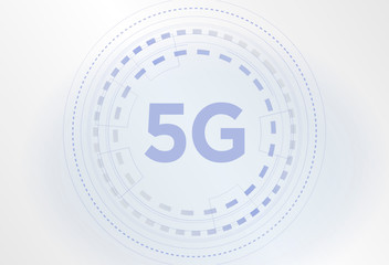5G wireless network and world concept. Urban world with things and services icons connection, internet of things