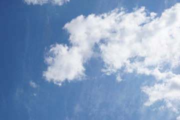 Blue sky with clouds background