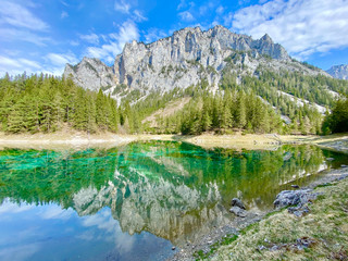 Beautiful Green Mountain lake