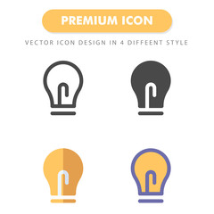idea icon pack isolated on white background. for your web site design, logo, app, UI. Vector graphics illustration and editable stroke. EPS 10.