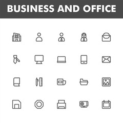 business icon pack isolated on white background. for your web site design, logo, app, UI. Vector graphics illustration and editable stroke. EPS 10.