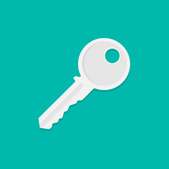 Key icon, security sign design. Protection. Castle. Stock vector illustration.