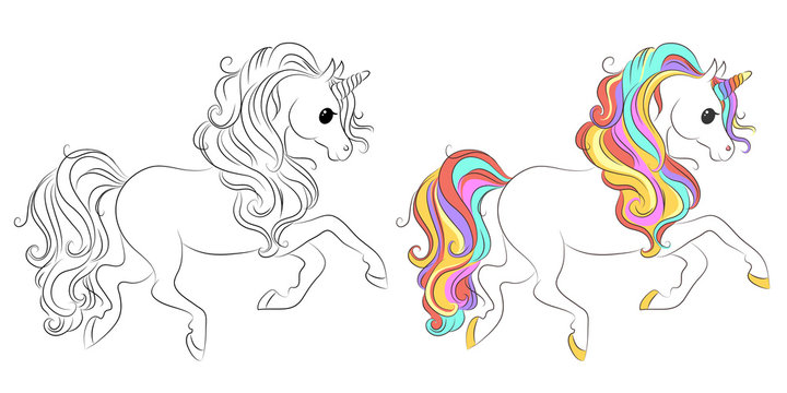 9 279 best unicorn outline images stock photos vectors adobe stock