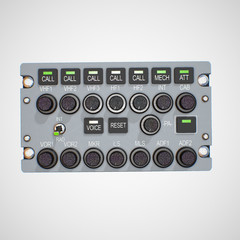 Photorealistic highly detailed 3D model of a AUDIO Panel.
This is a part of the control system of the aircraft 