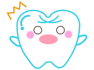 びっくりしている歯