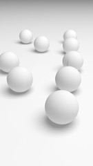 White abstract background. Lowpoly backdrop. Crumpled paper. 3D illustration