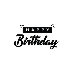 Birthday Sign Typography