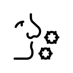 Virus Icon - Vector Illustration .