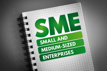 SME - Small And Medium-sized Enterprises, business concept background