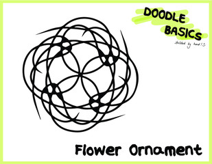 Vectorised Flower Ornament - Trauer - Mandala - Muster - keltischer knoten