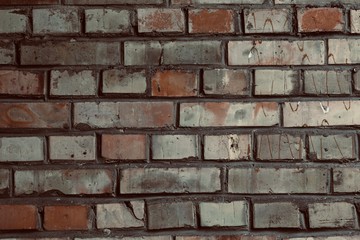 brick red and gray wall background