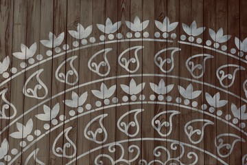 vintage wooden background with lace