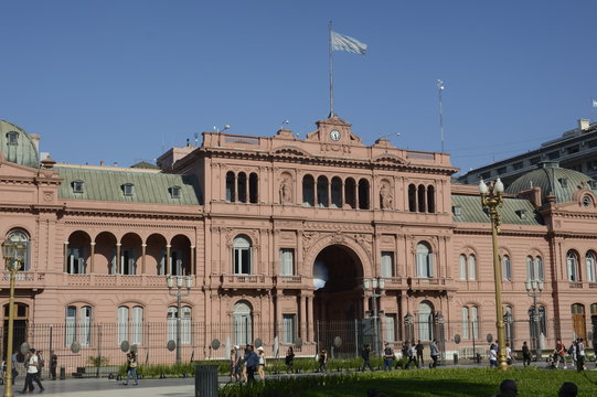 View of the Casa Rosada in Buenos Aires