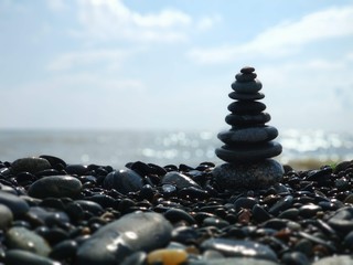 stones on the seaside