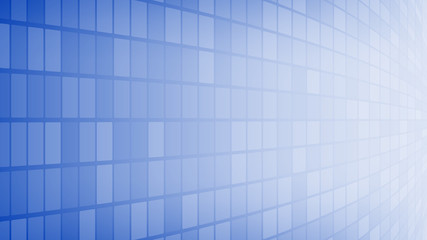 Abstract background of small squares or pixels in blue colors