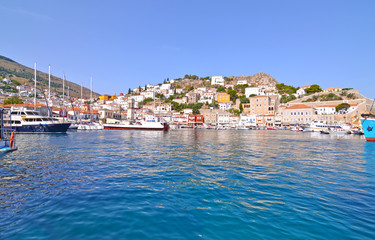 Fototapeta na wymiar landscape of Hydra island Saronic Gulf Greece