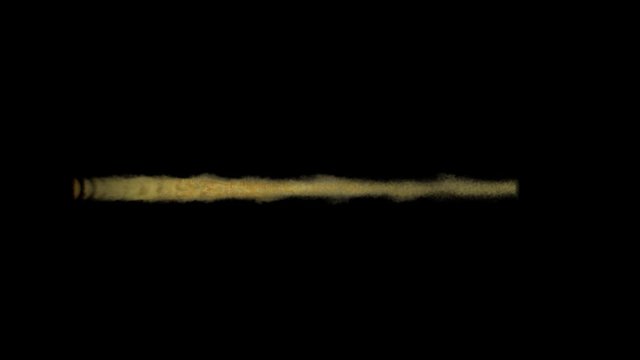 Realistic VFX animation of a laser beam on a alpha channel.