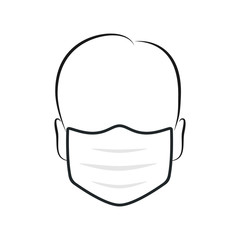 Face Mask Vector Illustration Background