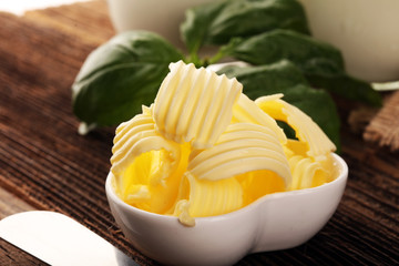 butter swirls. margarine or spread, fatty natural dairy product. High-calorie food for cooking and eating