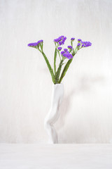 vase and flowers minimalist arranged