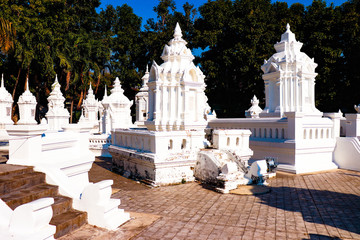 A beautiful view of buddhist temple at Chiang Mai, Thailand.