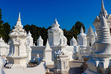 A beautiful view of buddhist temple at Chiang Mai, Thailand.