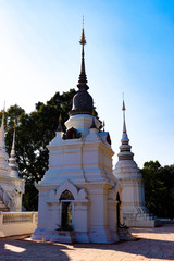 Fototapeta premium A beautiful view of buddhist temple at Chiang Mai, Thailand.