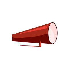 Red megaphone illustration. Loud speaker, dynamic, meeting. Demonstration concept. illustration can be used for topics like event, speech