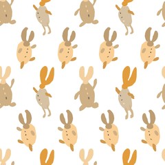 pattern with rabbits