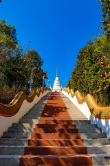 A beautiful view of buddhist temple at Chiang Mai, Thailand.