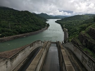 dam in the mountains Sri Lanka