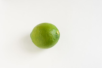 ripe lime on a light background