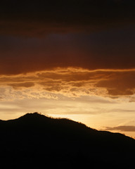 Sunset in the mountains