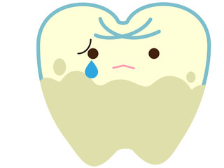 プラークまみれの歯