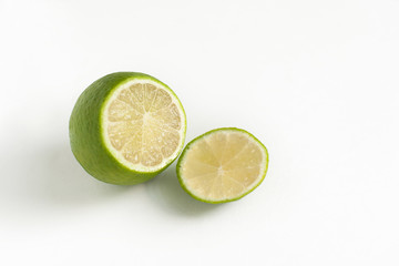 ripe lime on a light background