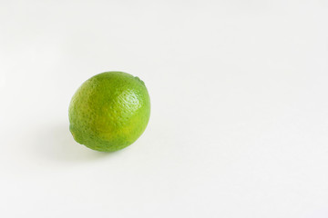 ripe lime on a light background