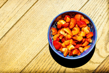 Strawberries with balsamic vinegar