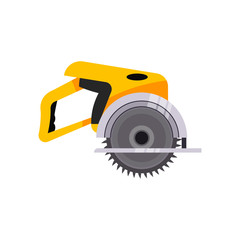 Gas chainsaw illustration. Equipment, mechanic, device. Working instrument concept. illustration can be used for topics like working, hard industry