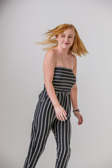 Fototapeta premium Young Girl Model blond hair